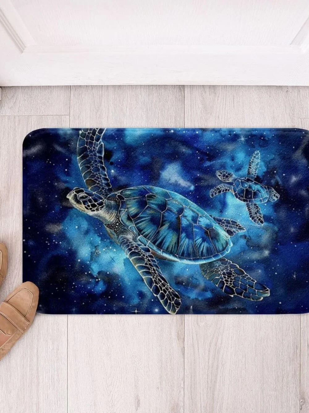Sea Turtles Kids Bath Mat,Sealife Ocean Marine Animal Mats Rugs,Girls Boys Room